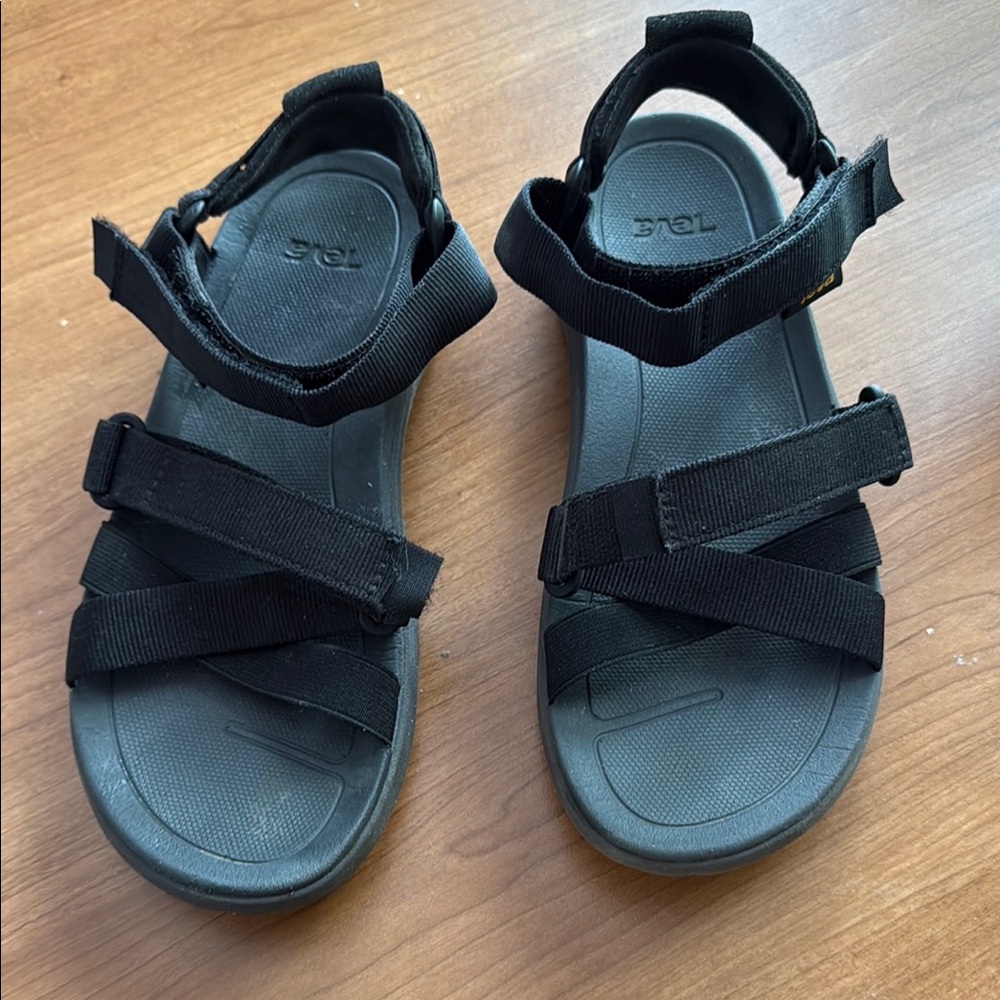 TEVA Black Strappy Sandals - Picture 5 of 5